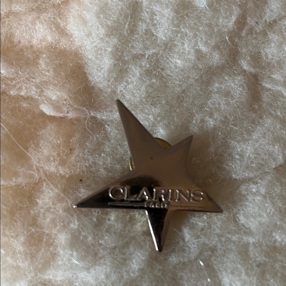 Clarins Metallic Star Brooch
